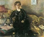 Lovis Corinth Portrait Frau Korfiz Holm oil painting artist